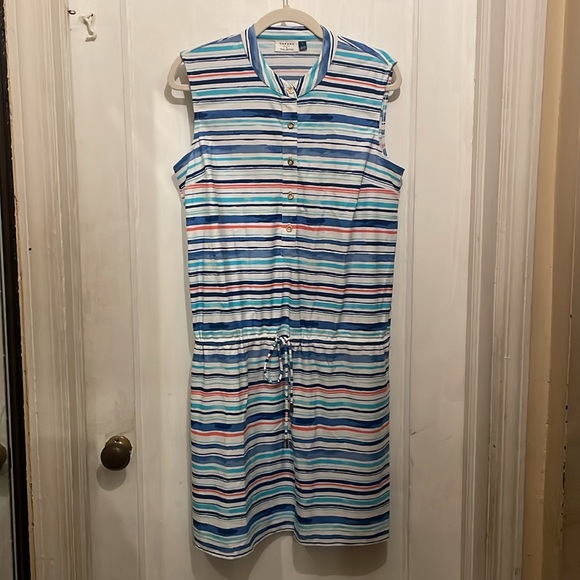 TALBOTS 2 piece Swim Set. One piece bathing suit and matching sun dress - Picture 5 of 9